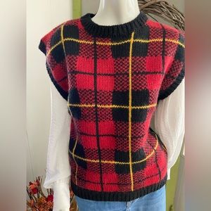 Plaid Sweater Vest